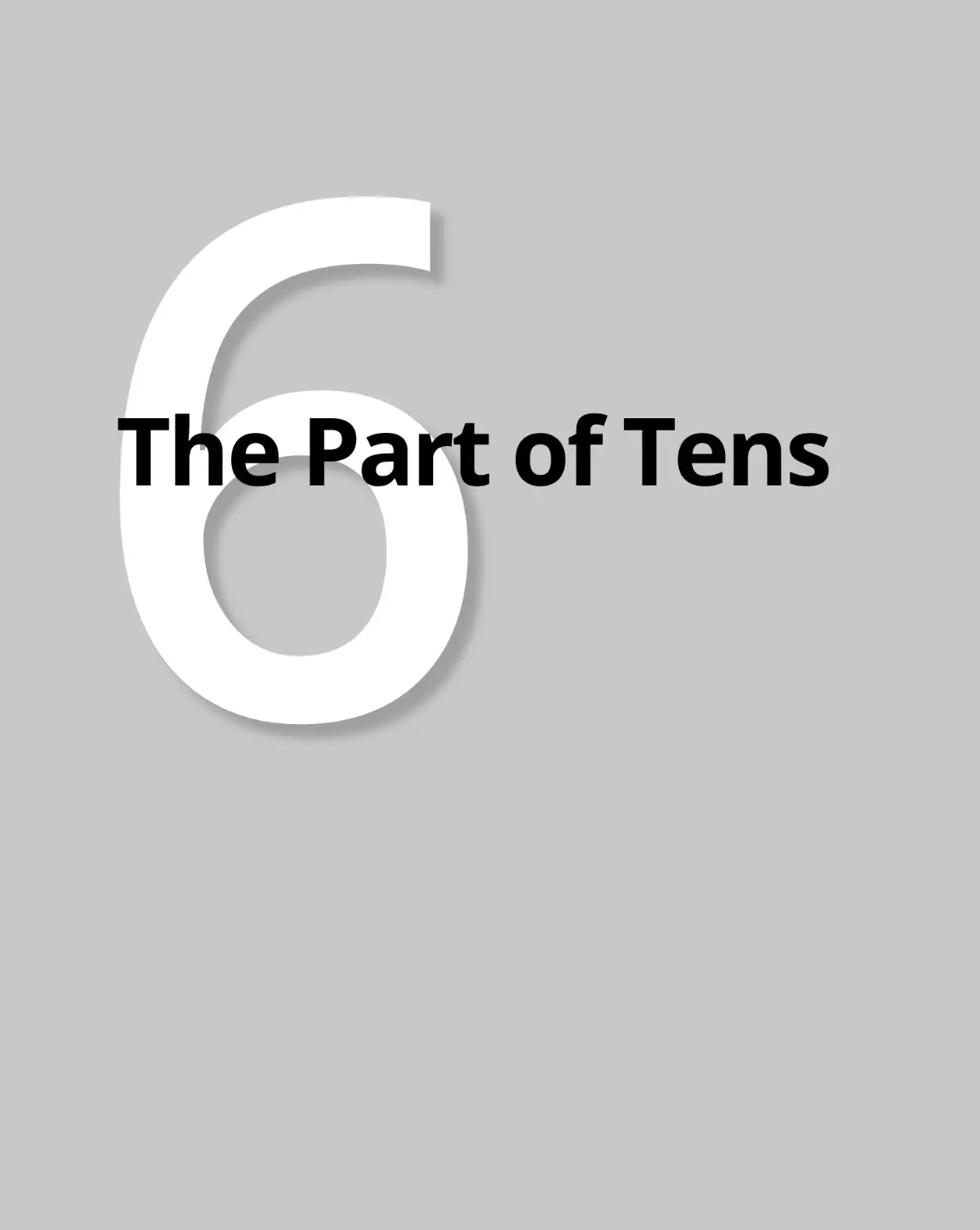 Part 6 The Part of Tens
