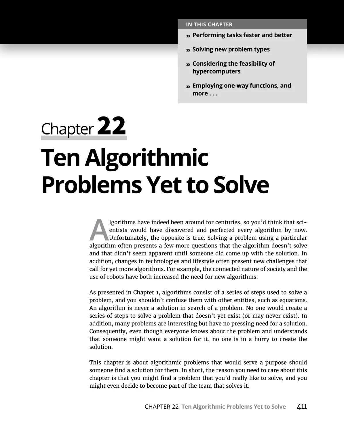Chapter 22 Ten Algorithmic Problems Yet to Solve