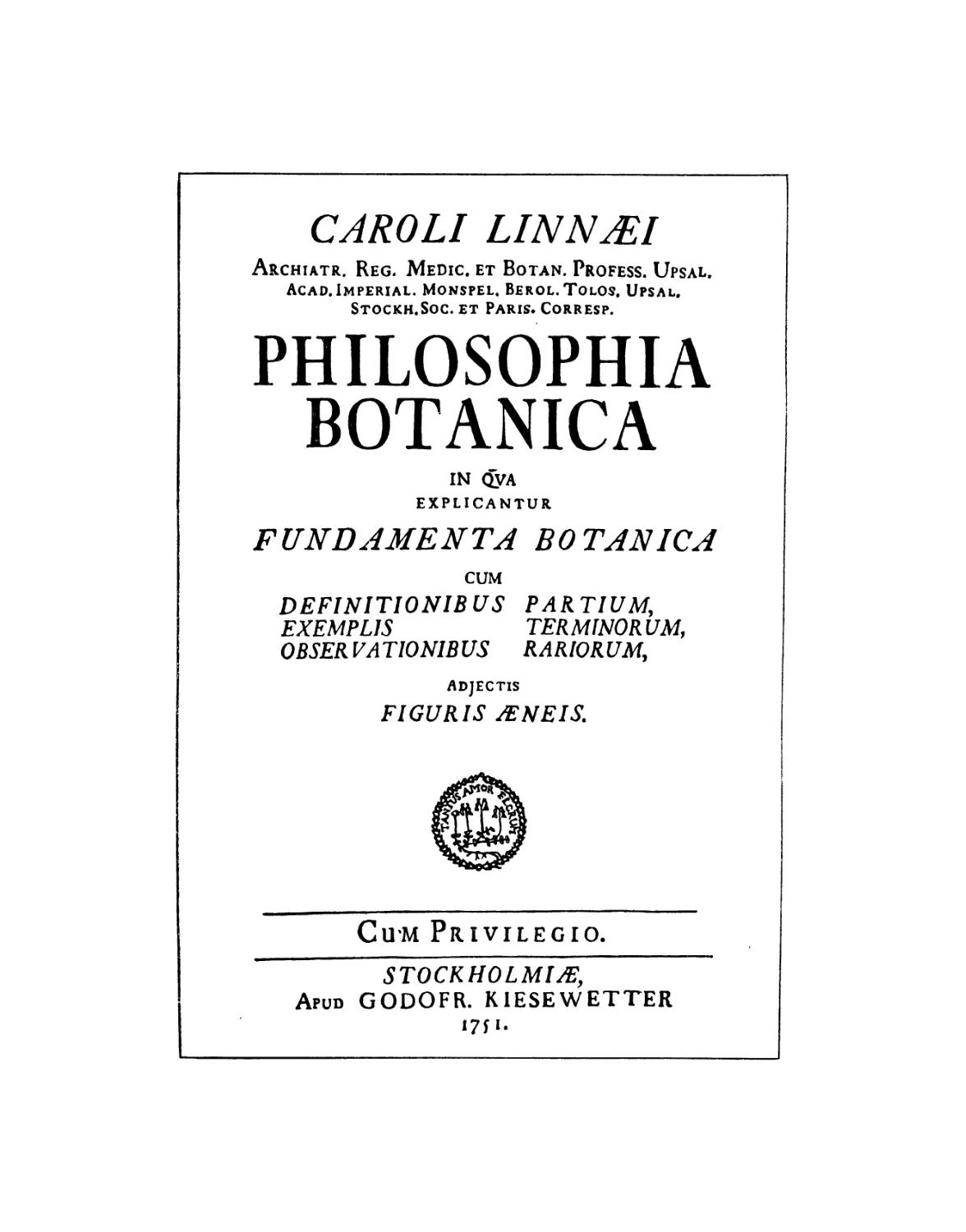 Философия ботаники