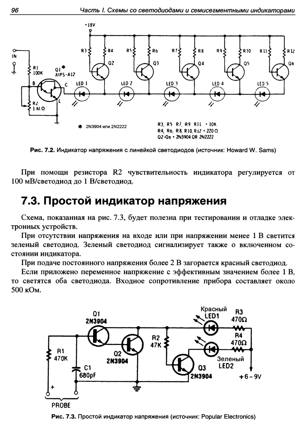 7.3. Простой индикатор напряжения