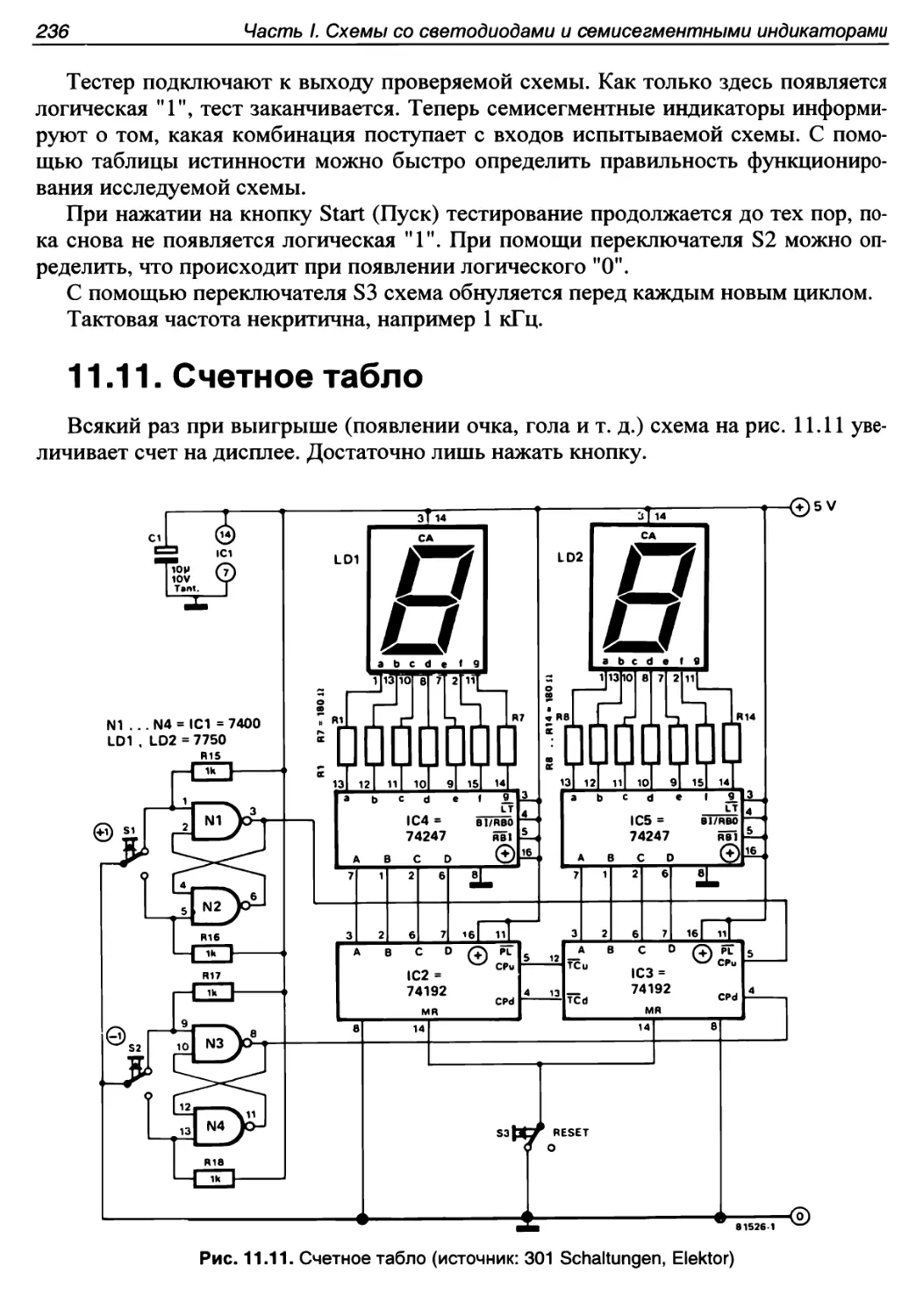 11.11. Счетное табло