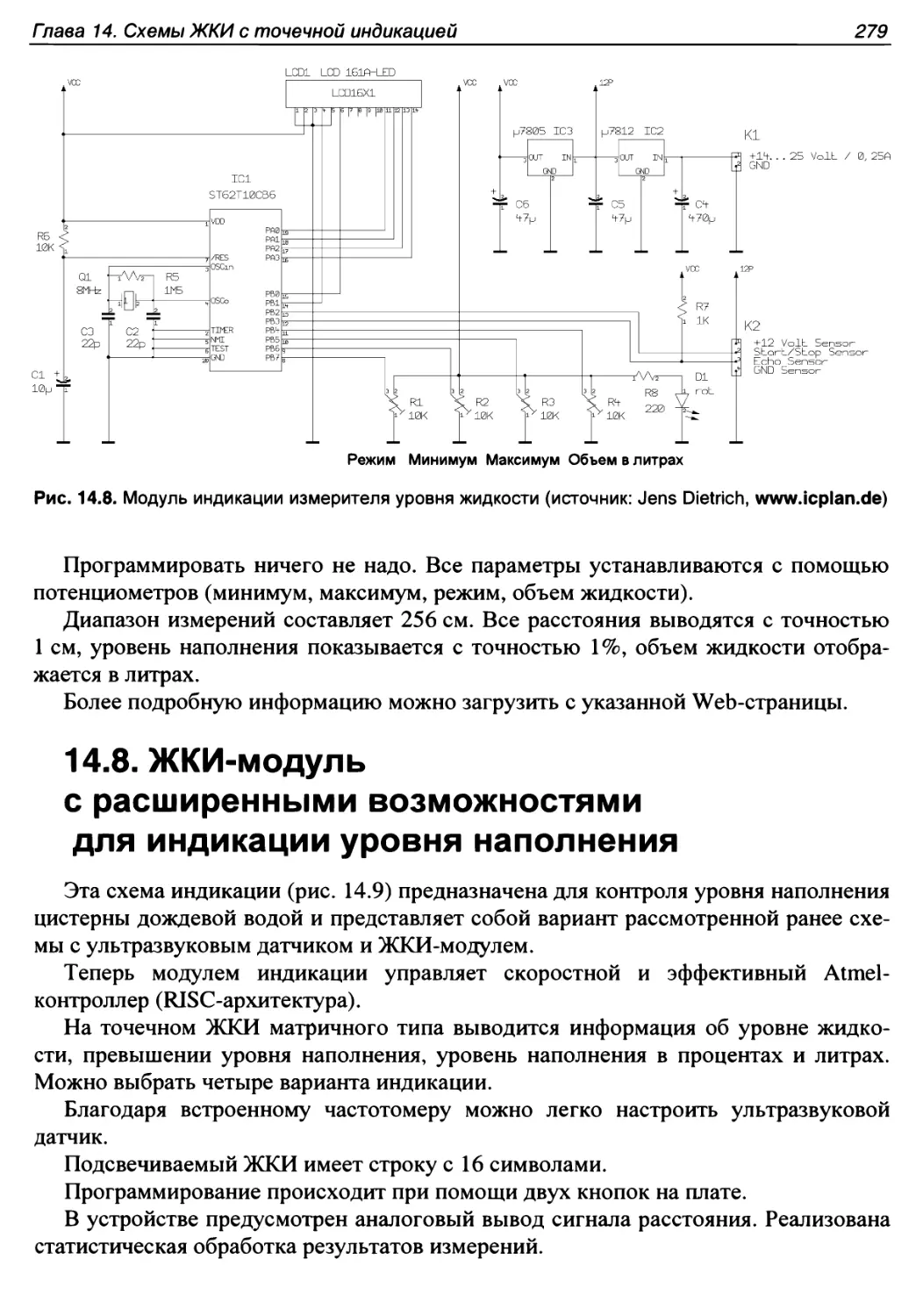 14.8. ЖКИ-модуль с расширенными возможностями для индикации уровня наполнения