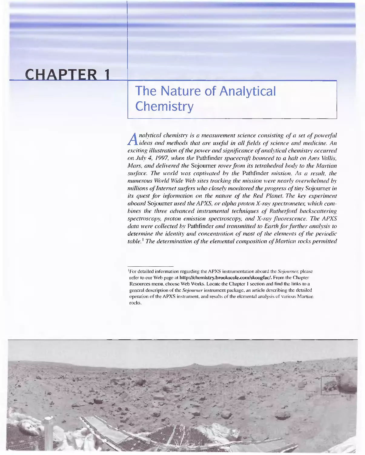 1 - The Nature of Analytical Chemistry