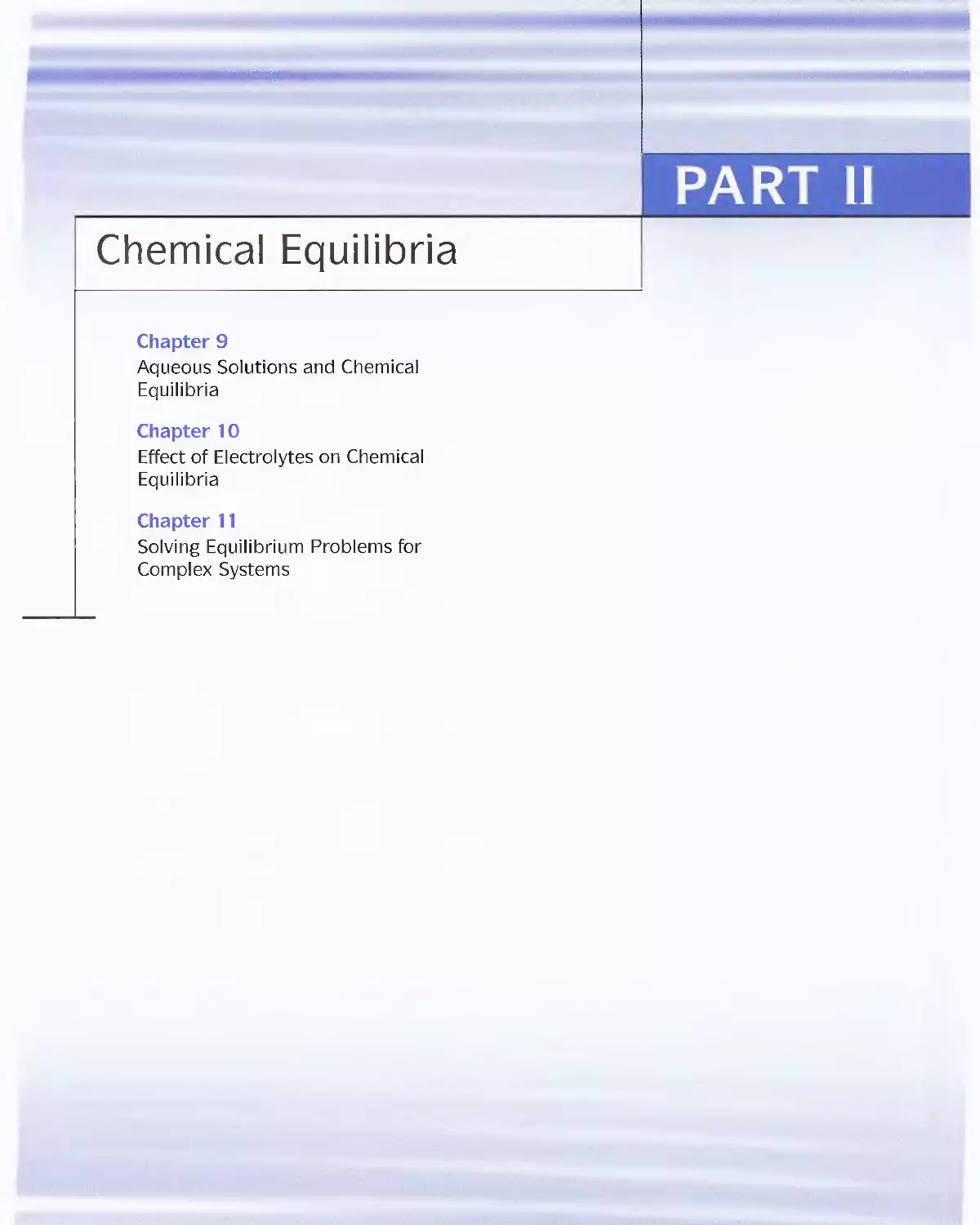 Part 2 - Chemical Equilibria