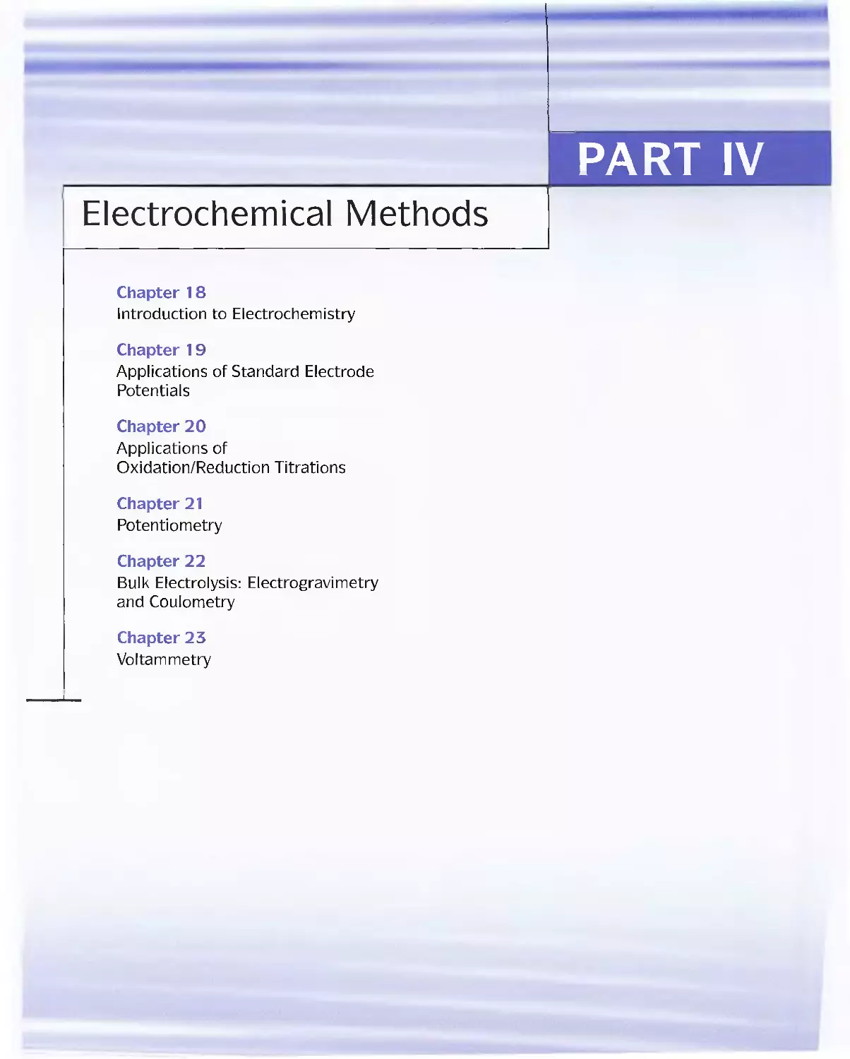 Part 4 - Electrochemical Methods