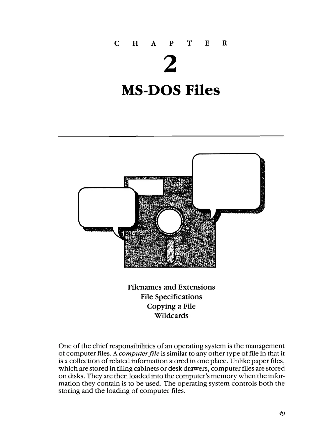 Chapter 2 - MS-DOS Files