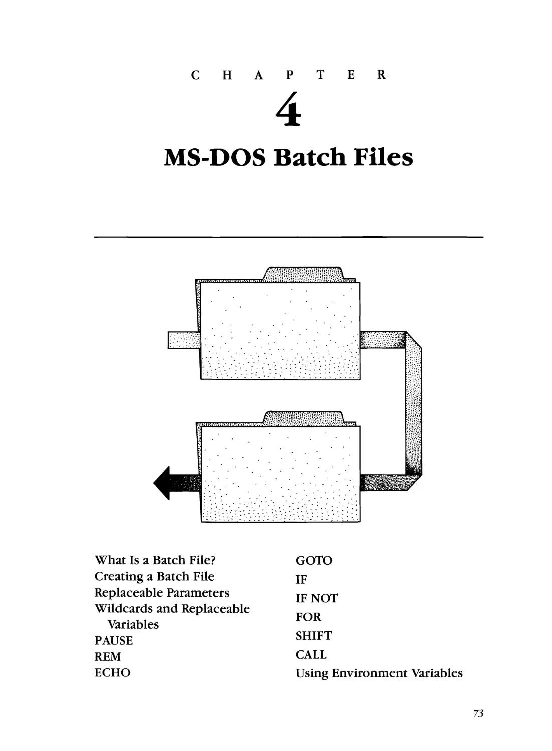 Chapter 4 - MS-DOS Batch Files