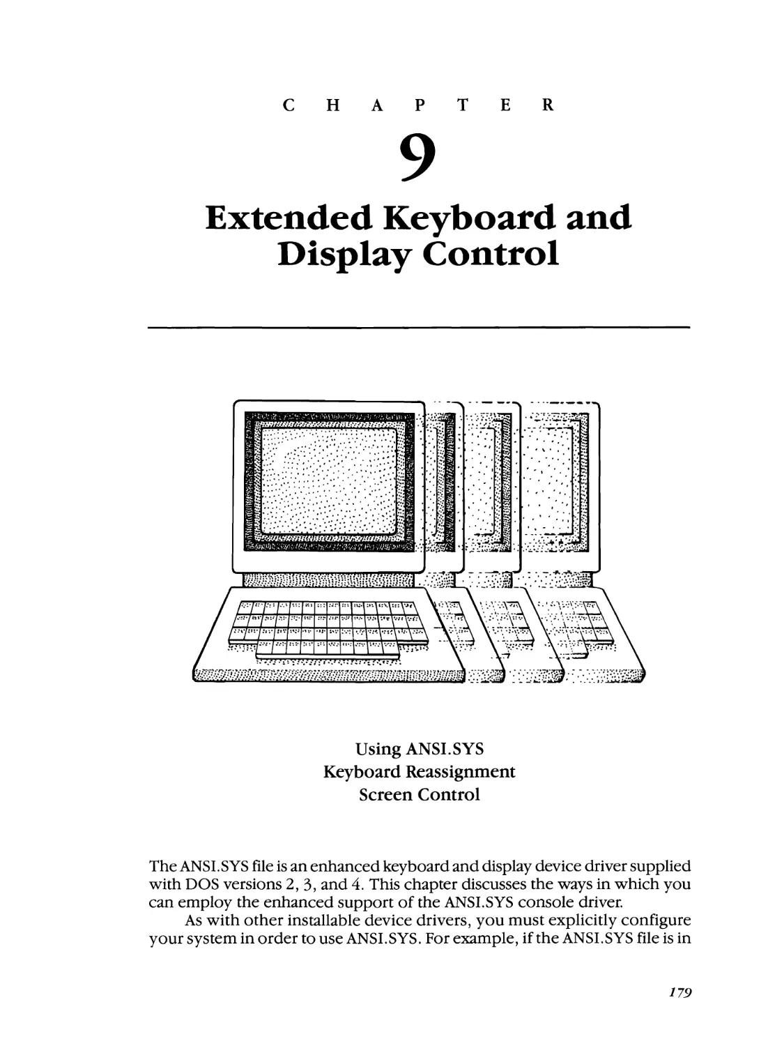 Chapter 9 - Extended Keyboard and Display Control