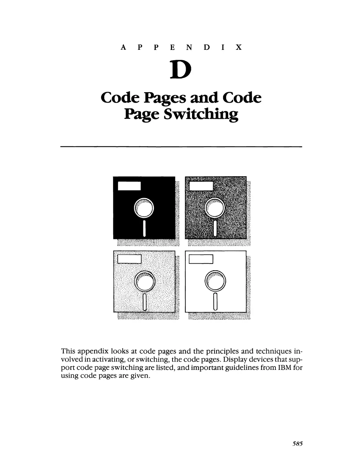 Appendix D - Code Pages and Code Page Switching