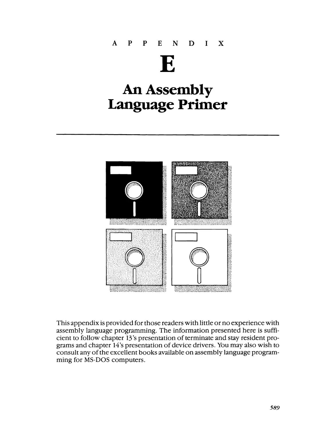 Appendix E - An Assembly Language Primer