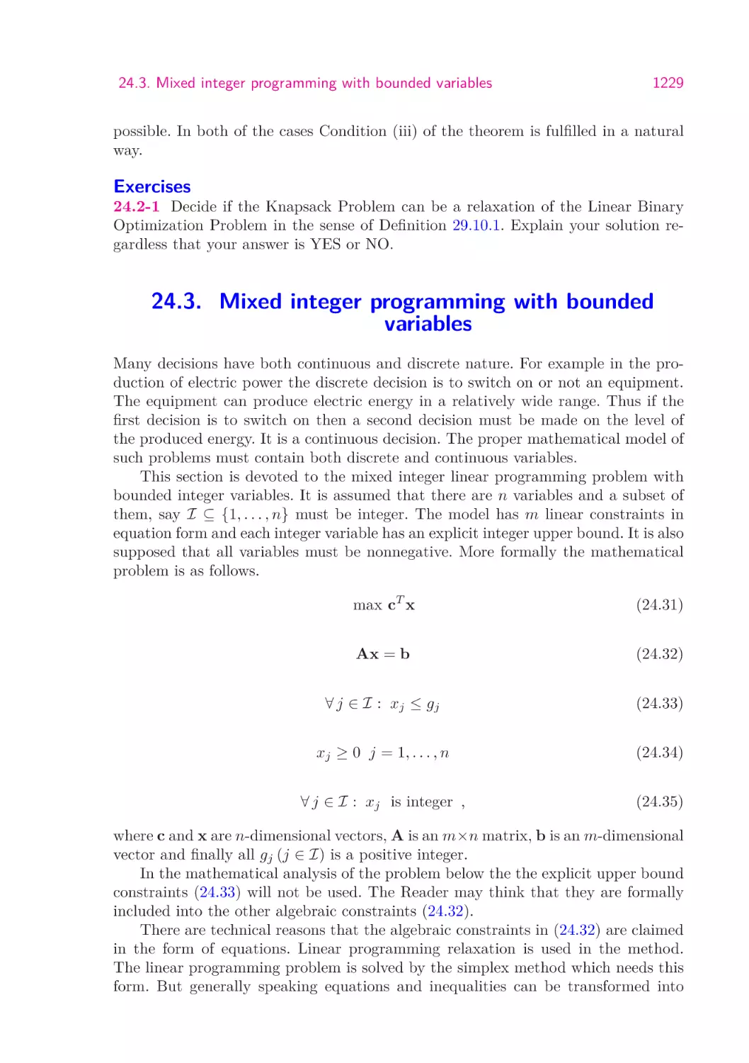 24.3.  Mixed integer programming with bounded variables