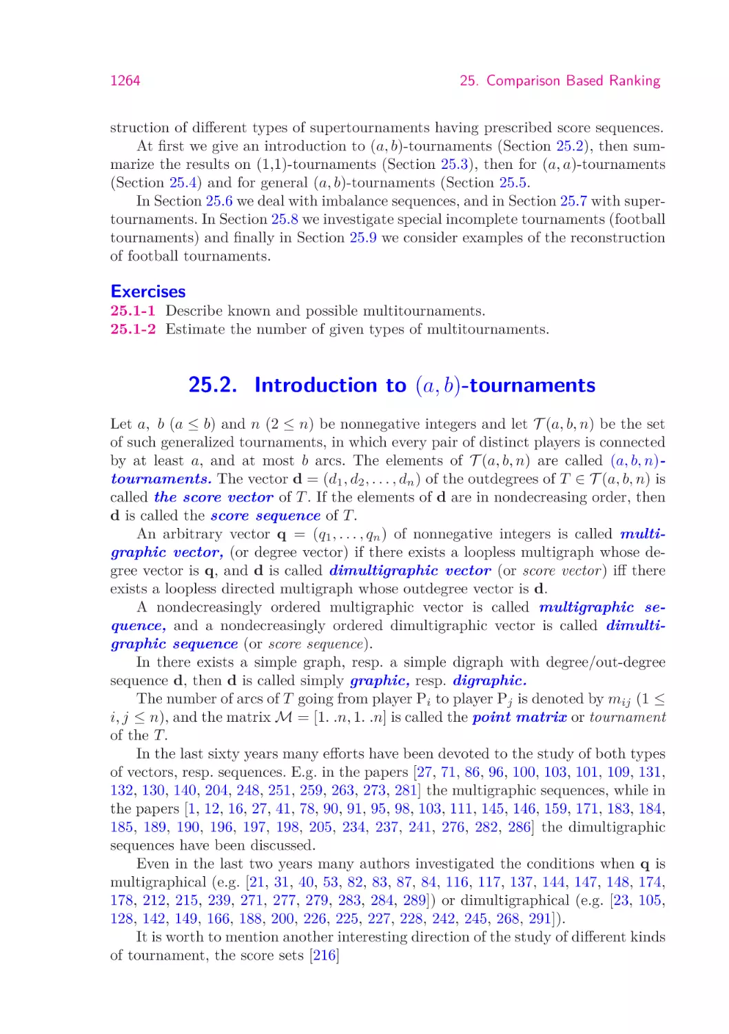 25.2.  Introduction to (a,b)-tournaments