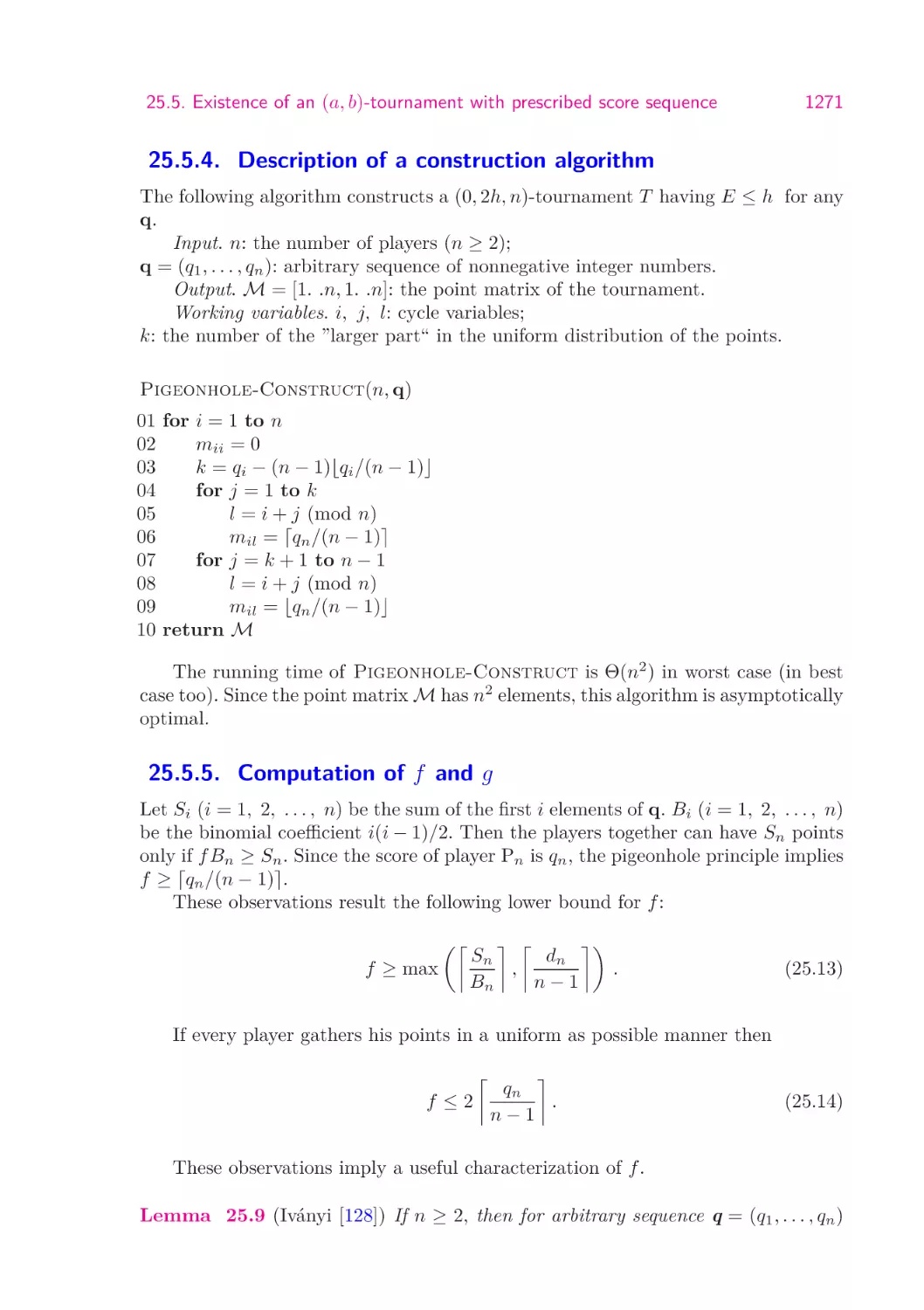 25.5.4.  Description of a construction algorithm
25.5.5.  Computation of f and g