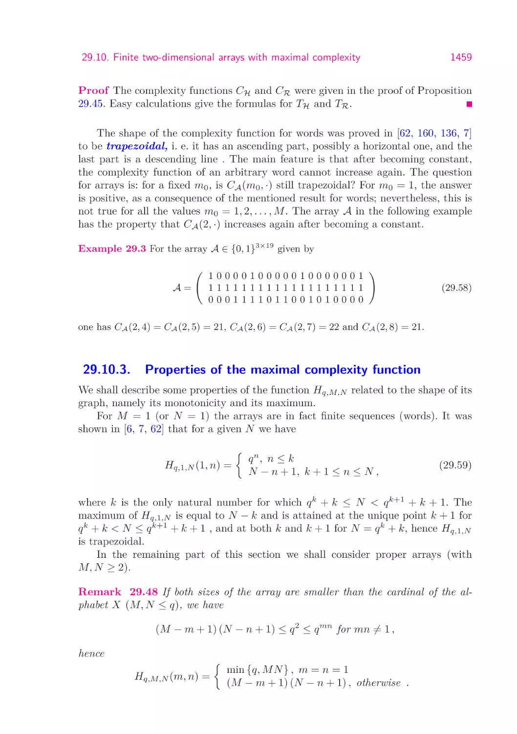 29.10.3.   Properties of the maximal complexity function