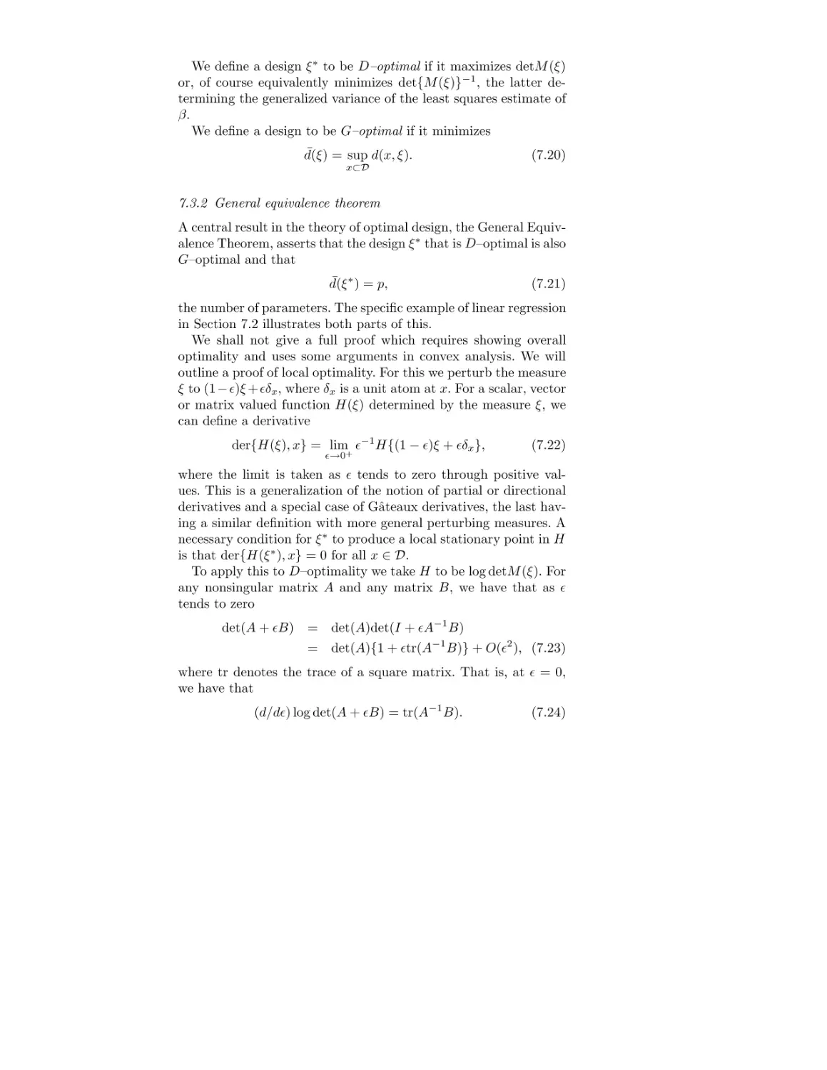 7.3.2 General equivalence theorem