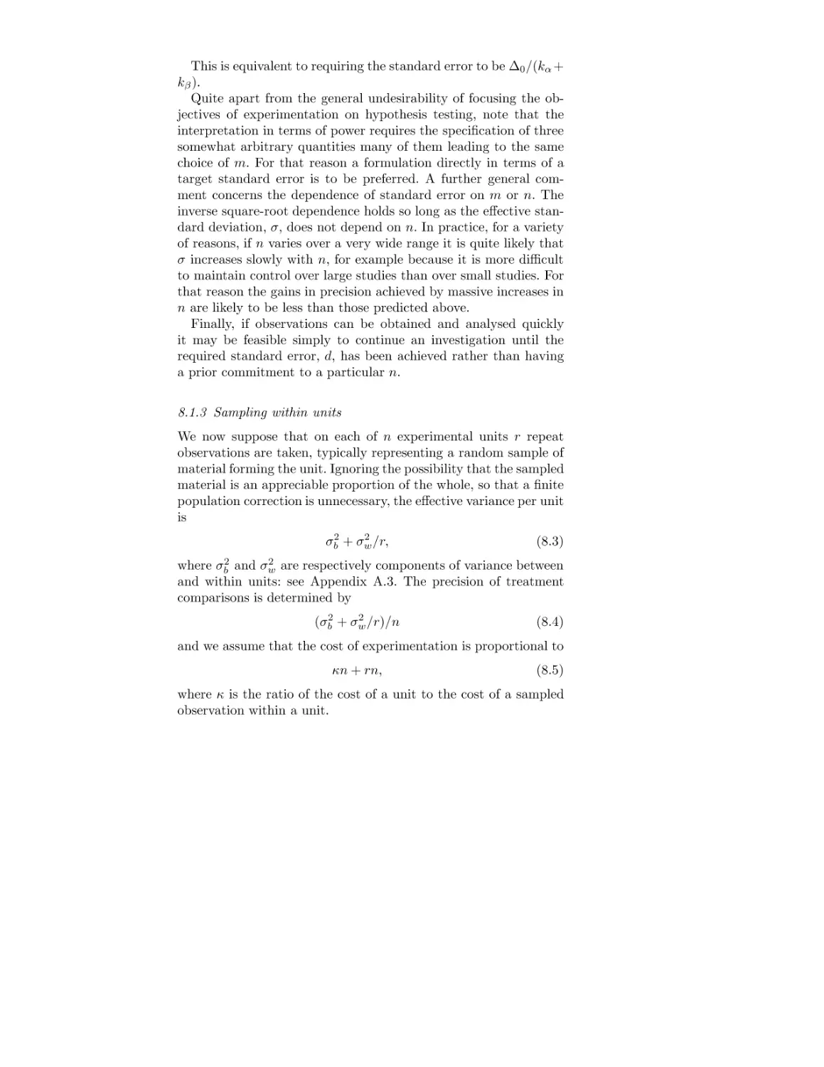 8.1.3 Sampling within units