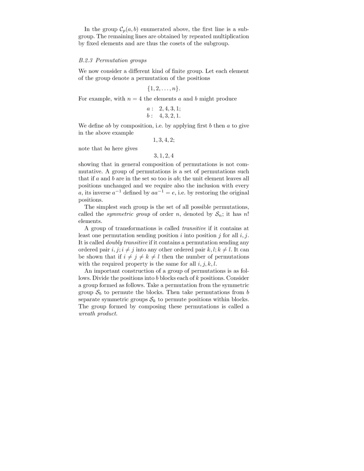 B.2.3 Permutation groups