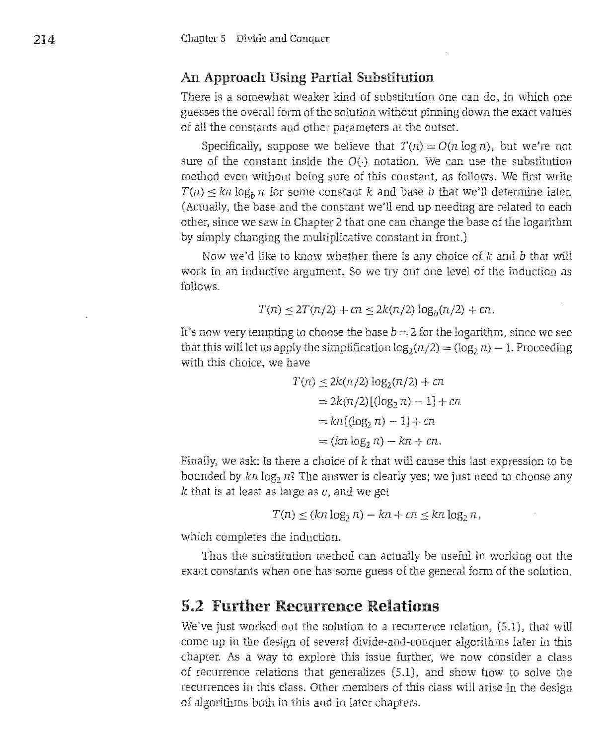 5.2 Further Recurrence Relations