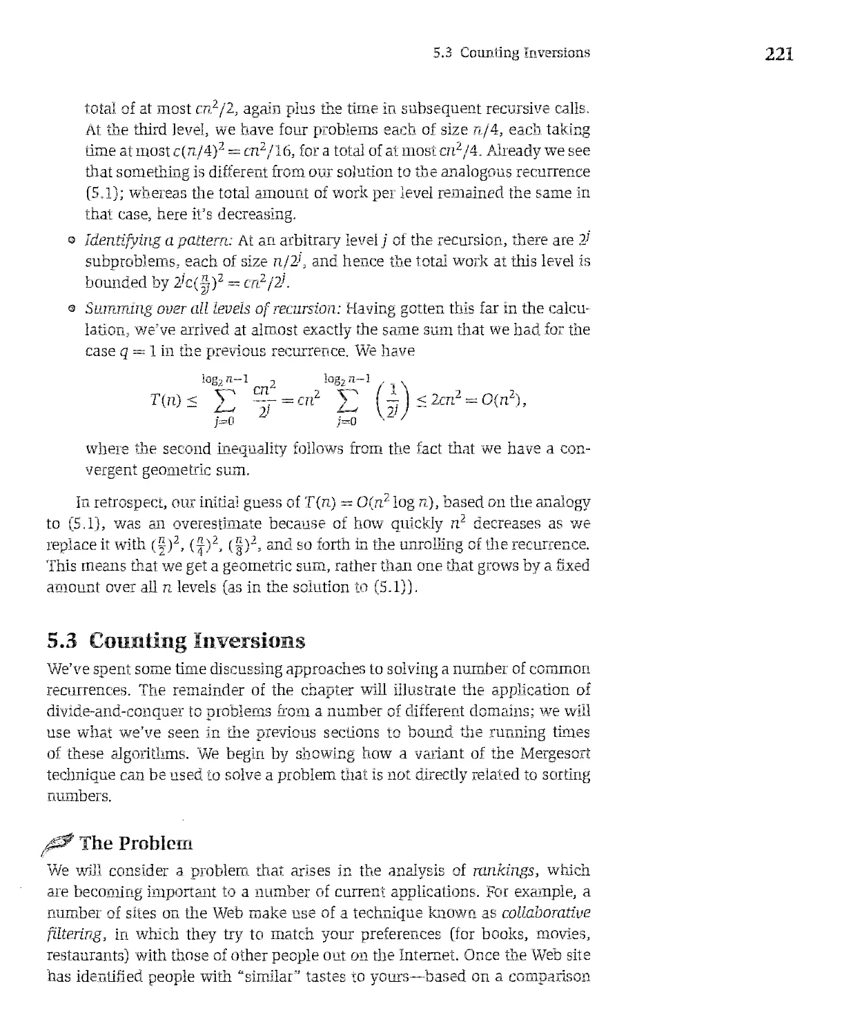 5.3 Counting Inversions