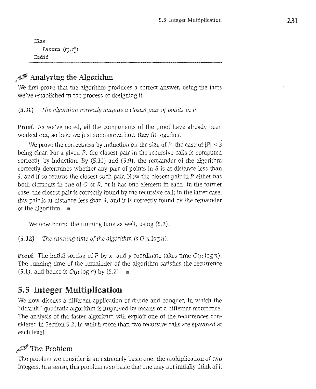 5.5 Integer Multiplication