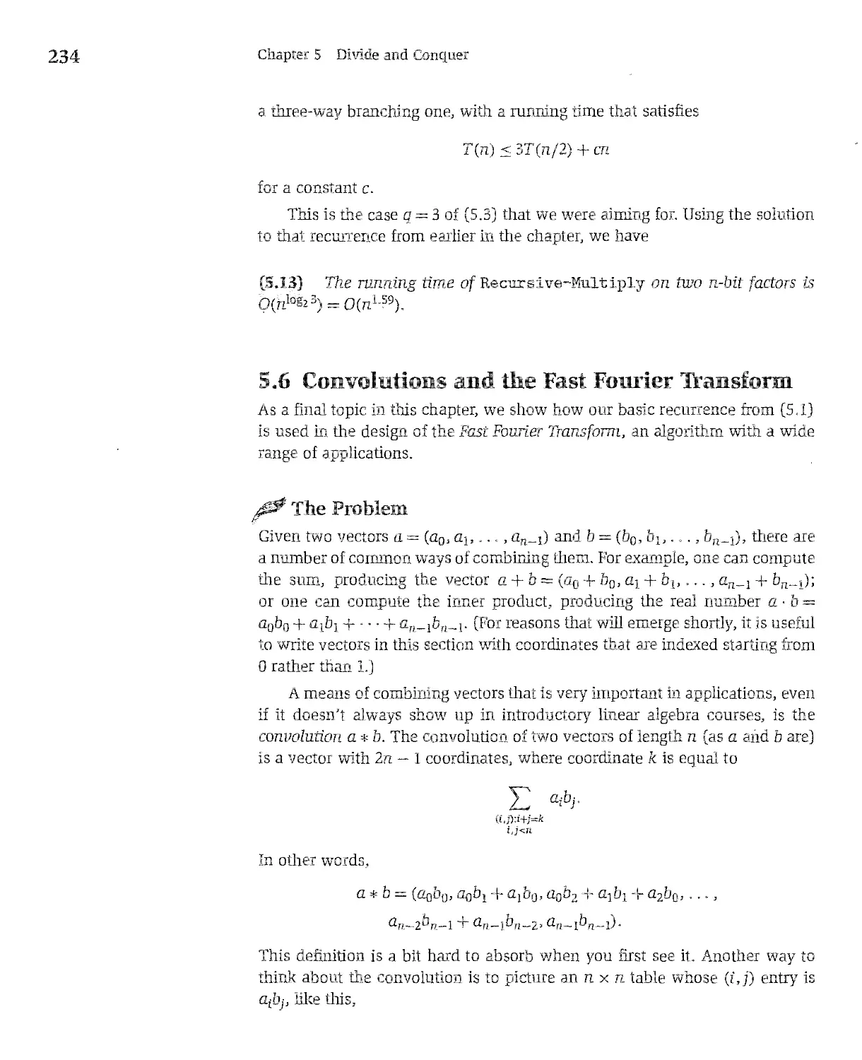 5.6 Convolutions and the Fast Fourier Transform