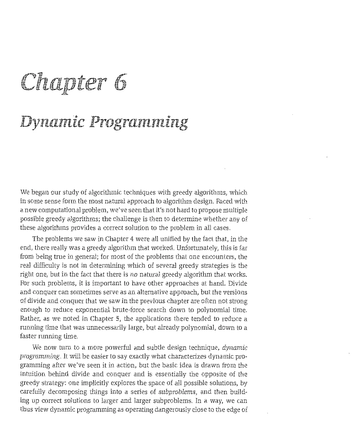 6 Dynamic Programming