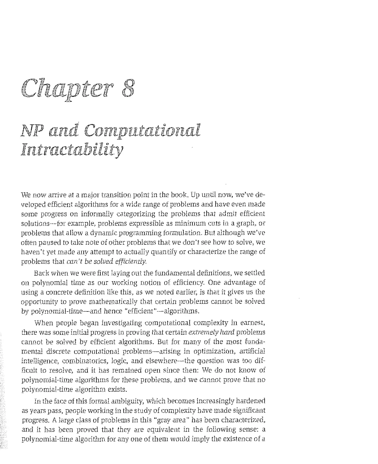 8 NP and Computational Intractability