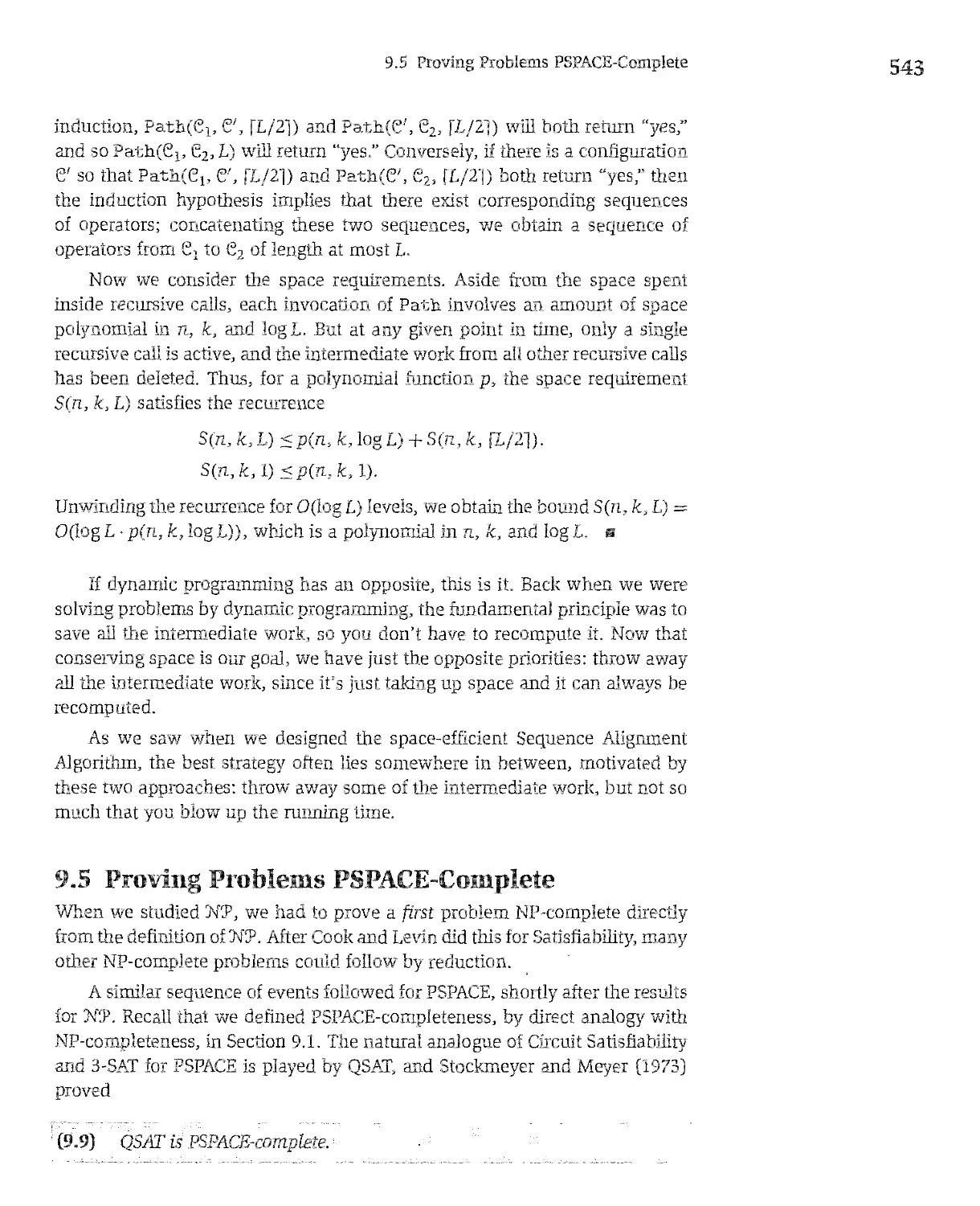 9.5 Proving Problems PSPACE-Complete