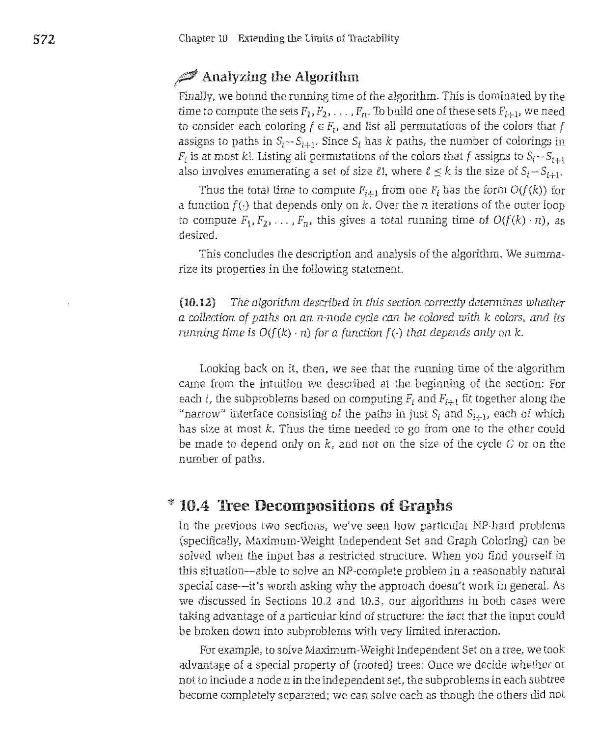 * 10.4 Tree Decompositions of Graphs