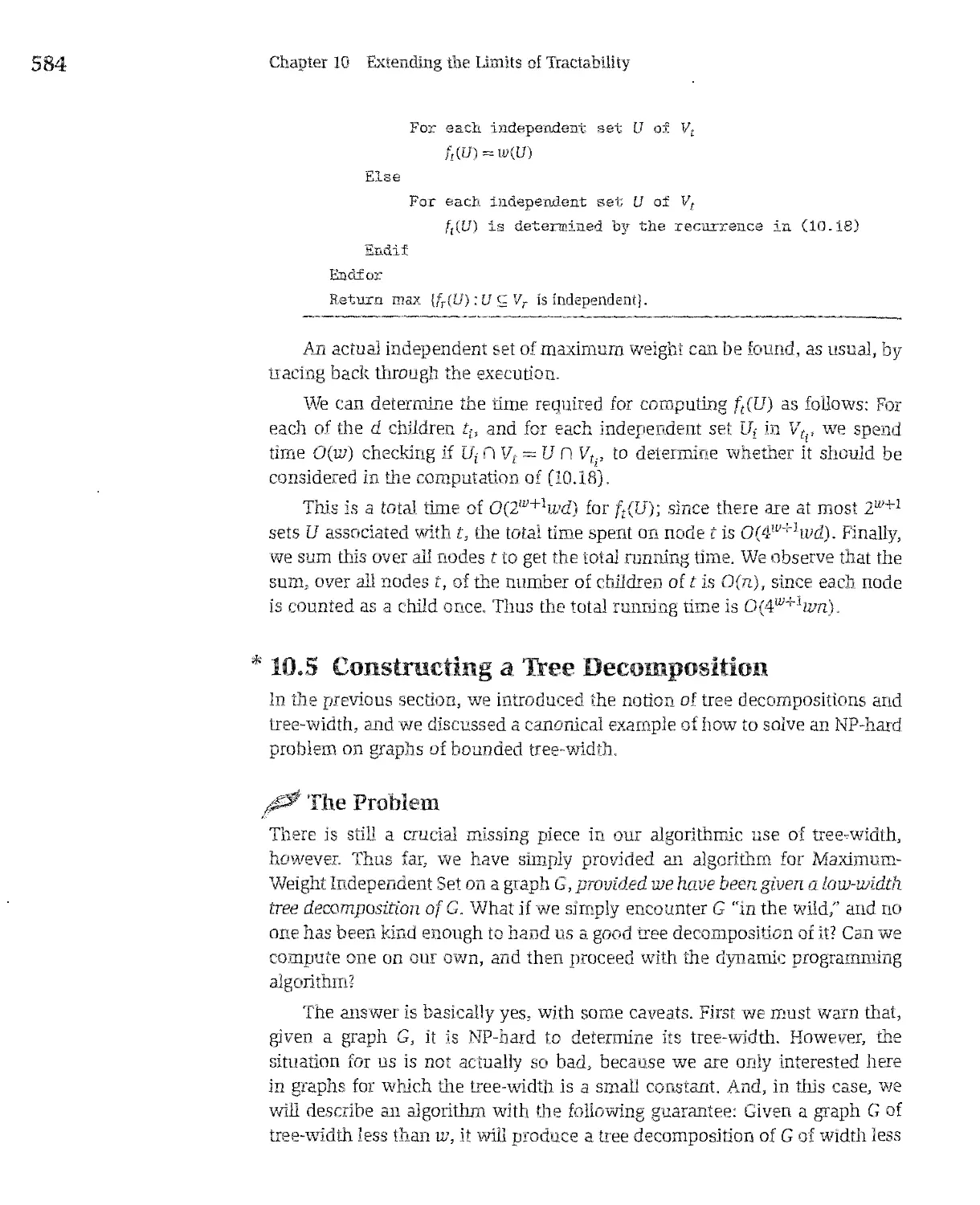 * 10.5 Constructing a 1tee Decomposition