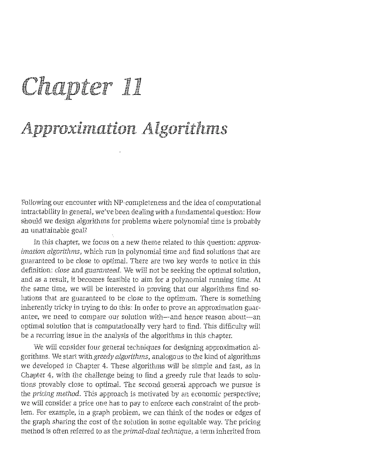 11 Approximation Algorithms