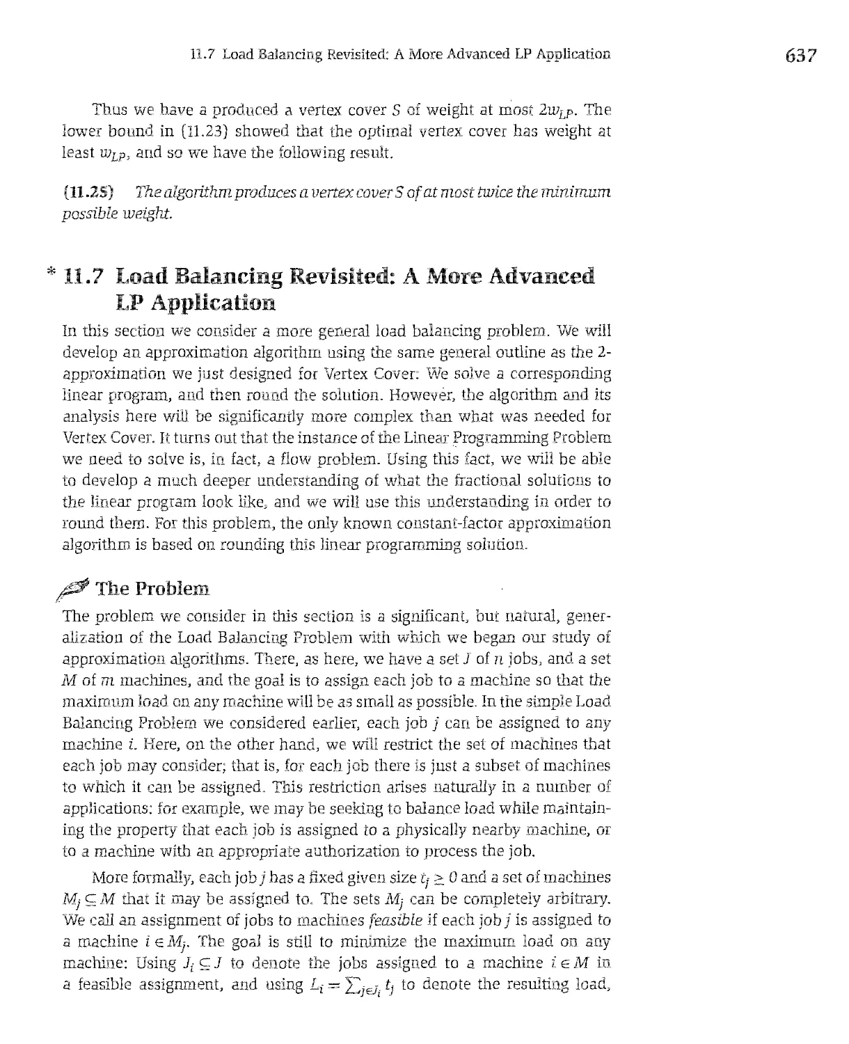 * 11.7 Load Balancing Revisited: A More Advanced LP Application
