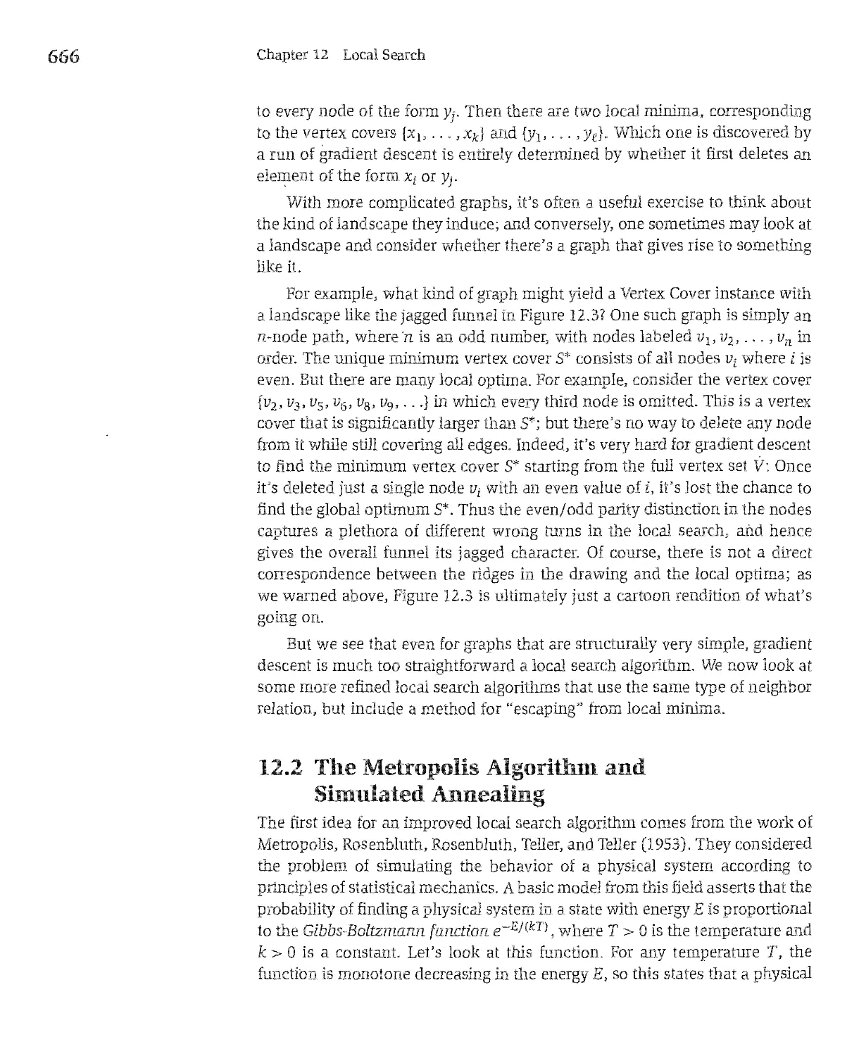 12.2 The Metropolis Algorithm and Simulated Annealing