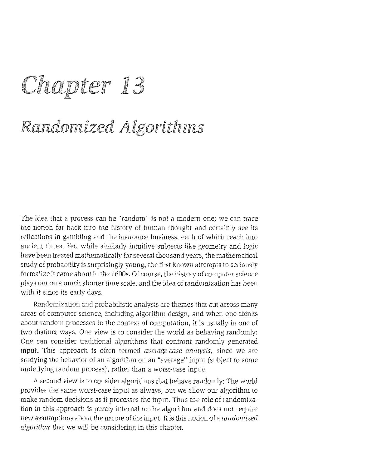 13 Randomized Algorithms