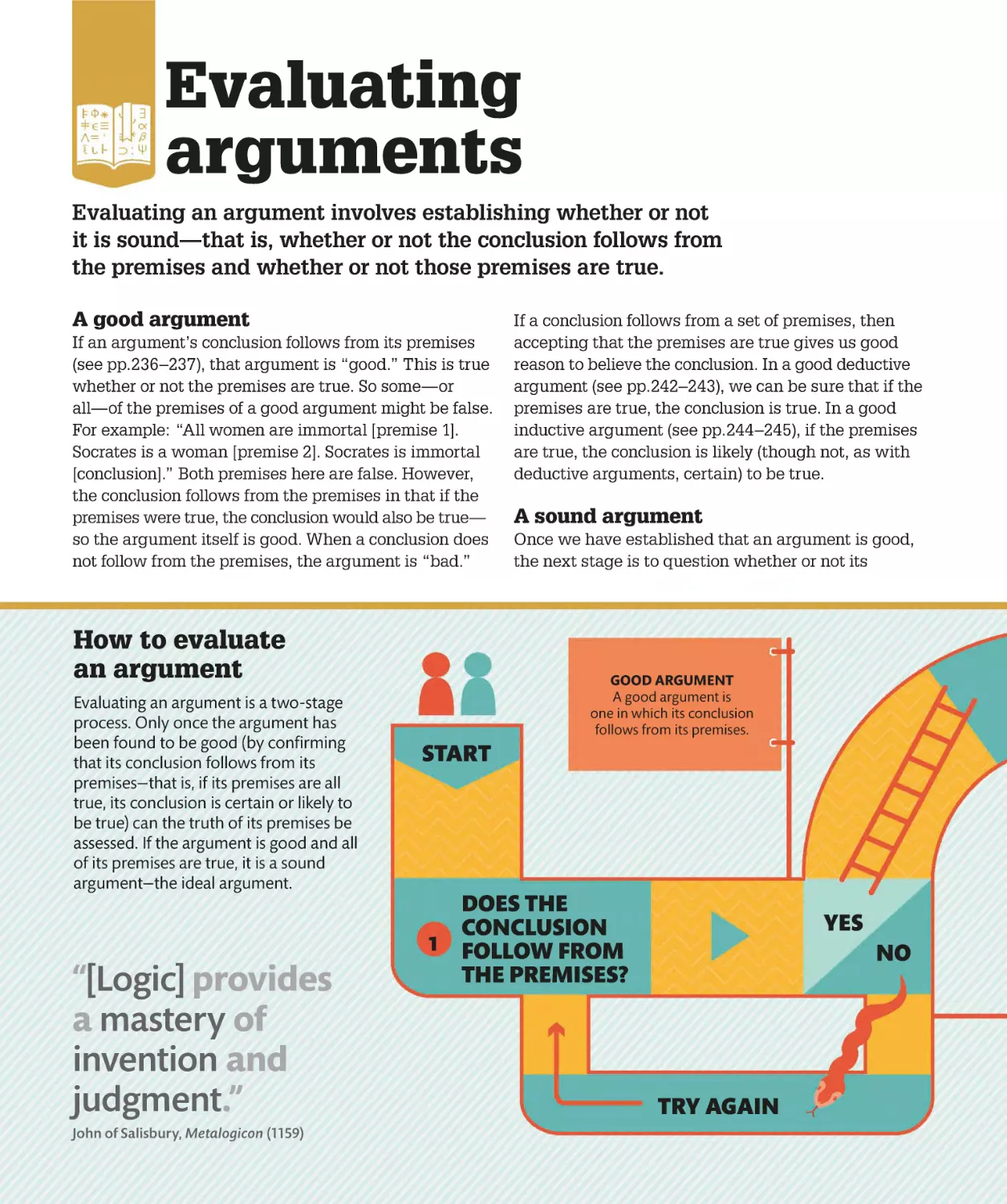 Evaluating arguments