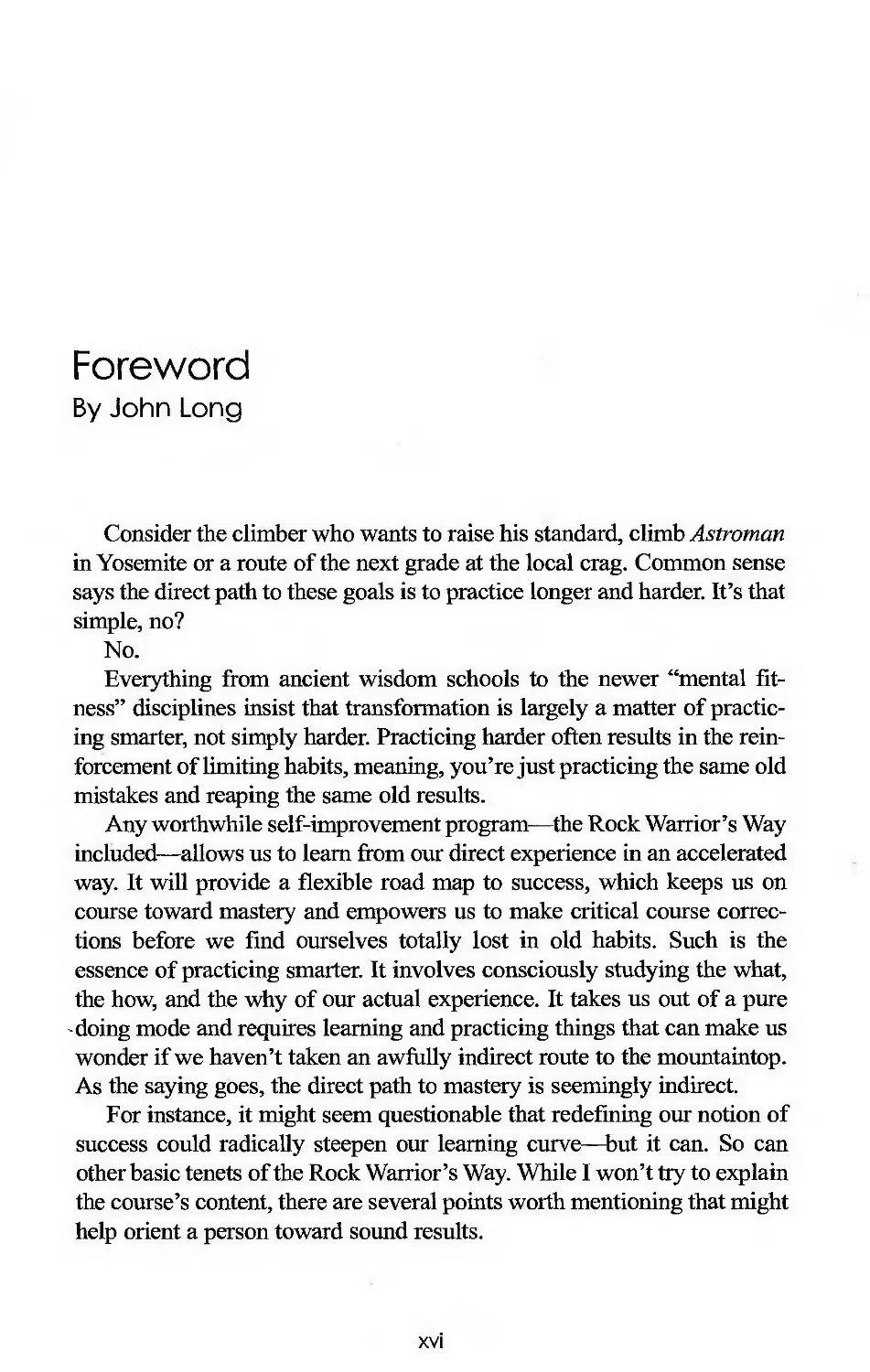 Foreword, by John Long
