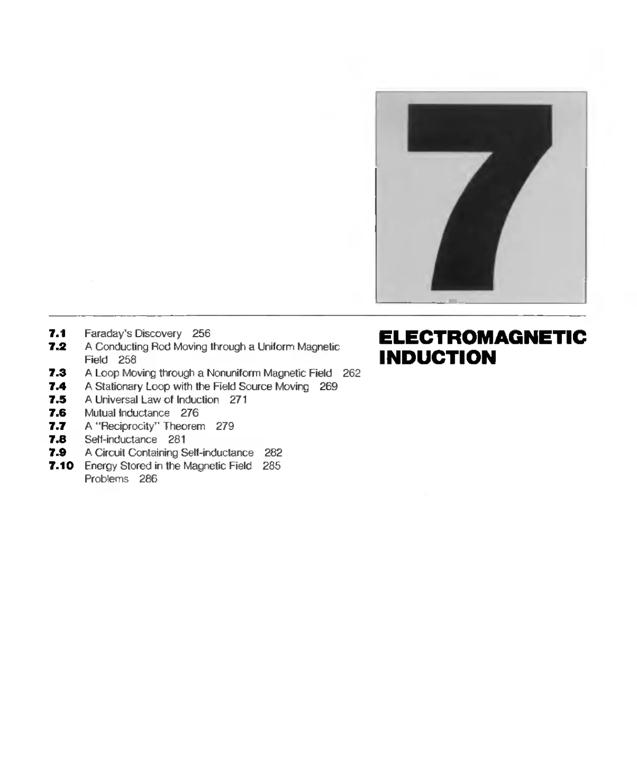 CHAPTER 7 - ELECTROMAGNETIC INDUCTION