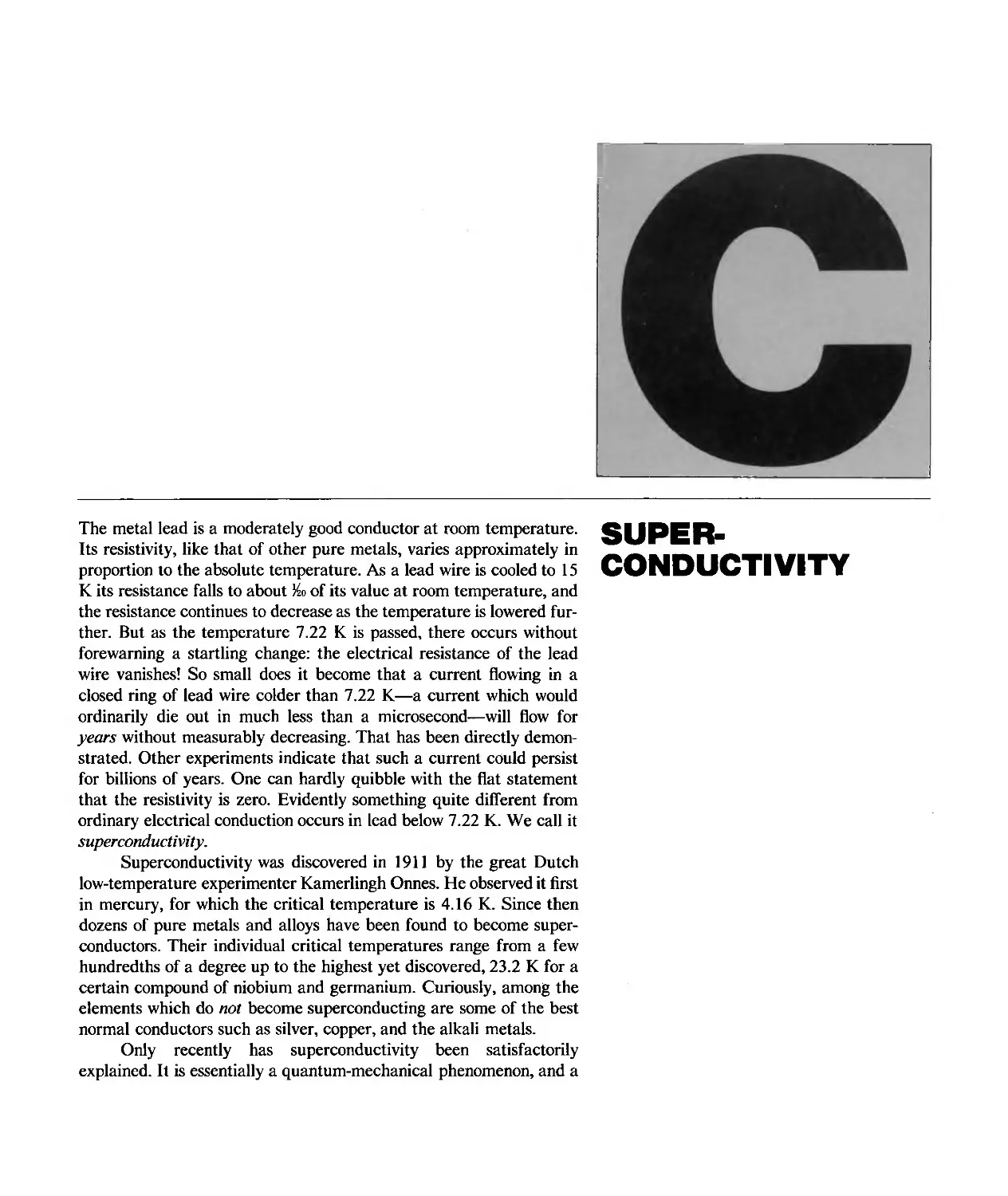 Appendix C - Superconductivity