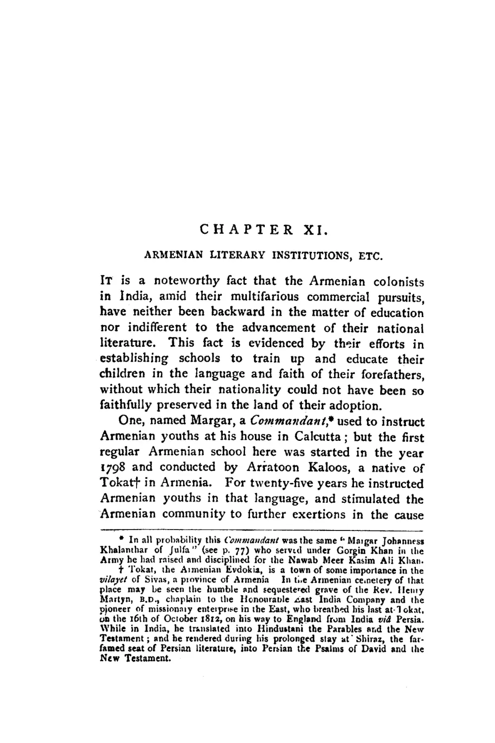CHAPTER XI. ARMENIAN LITERARY INSTITUTIONS, ETC