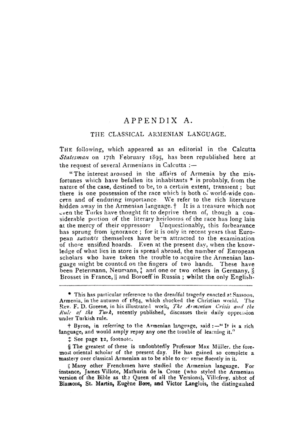 APPENDICES
APPENDIX A. THE CLASSICAL ARMENIAN LANGUAGE