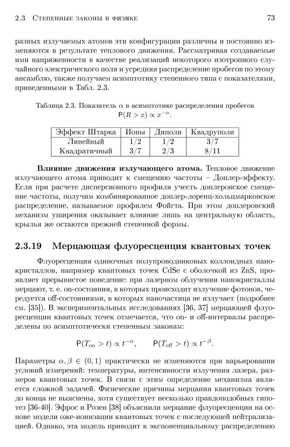 2.3.19 Мерцающая флуоресценция квантовых точек