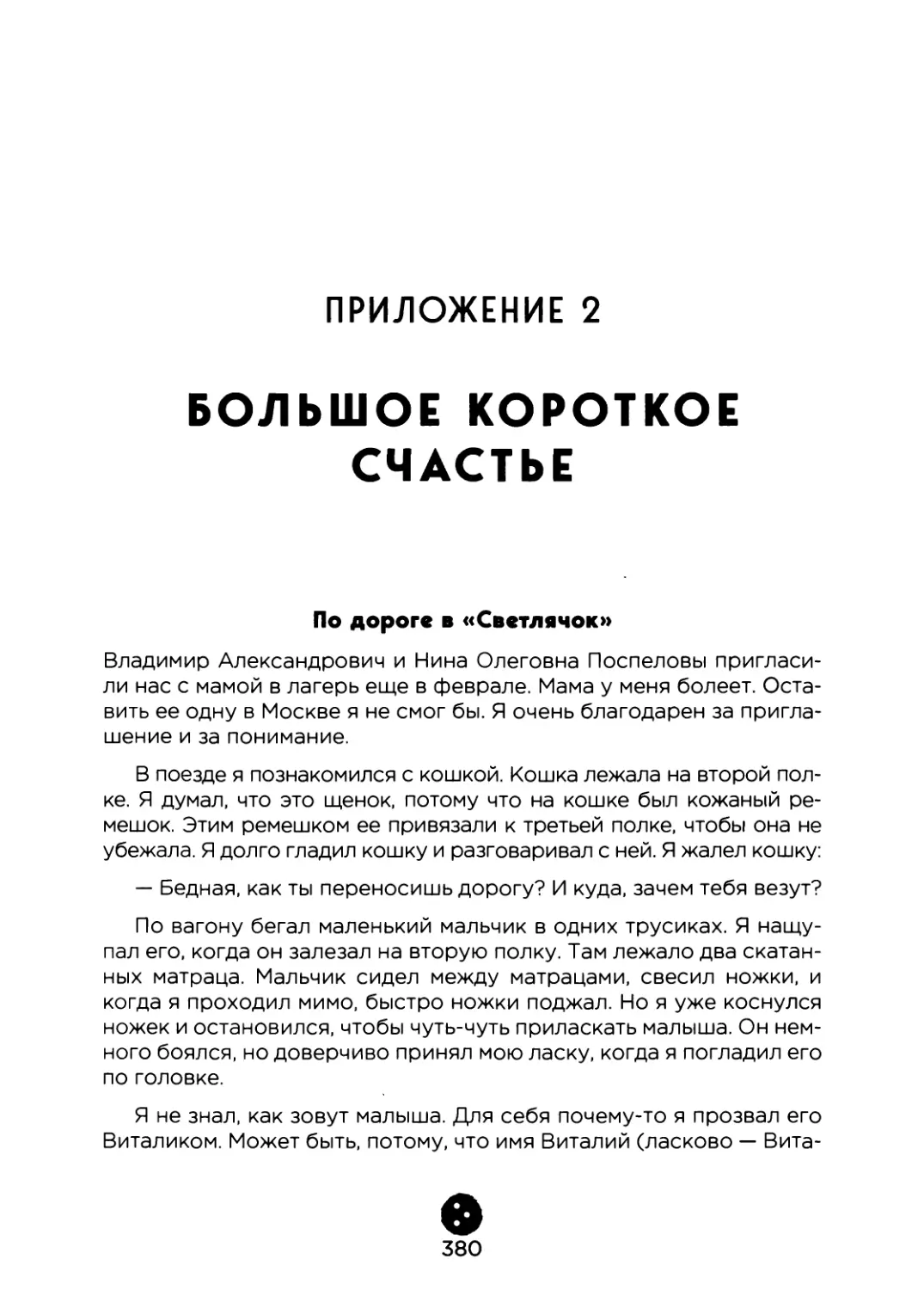 Приложение 2. Большое короткое счастье