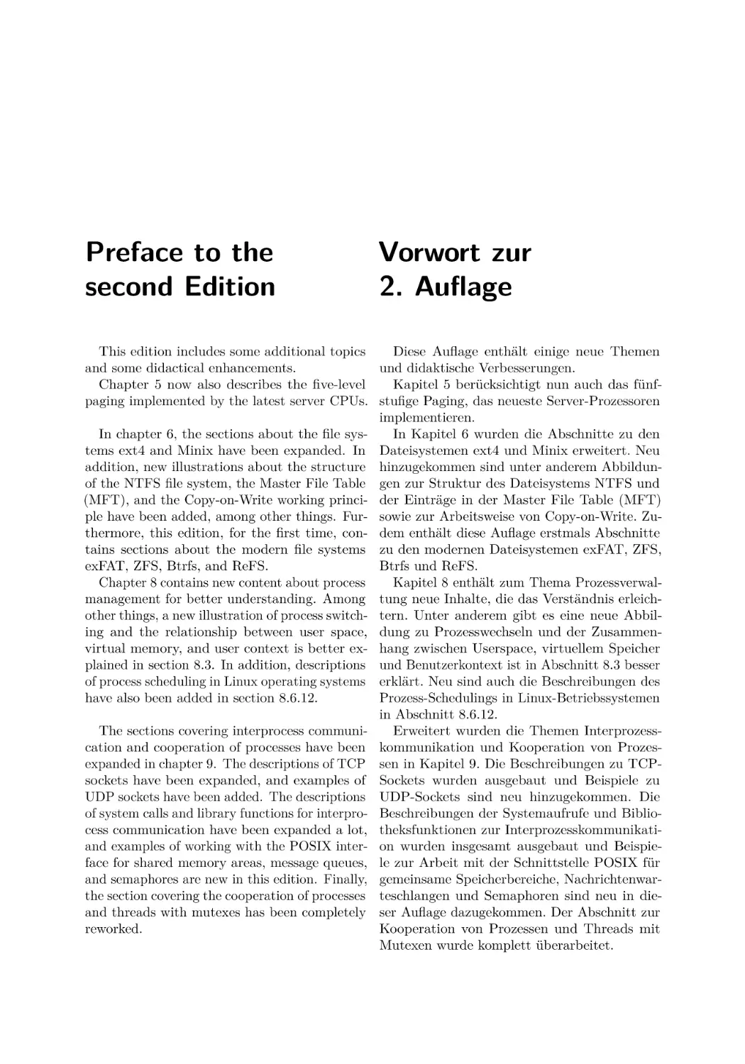 Preface to the second Edition