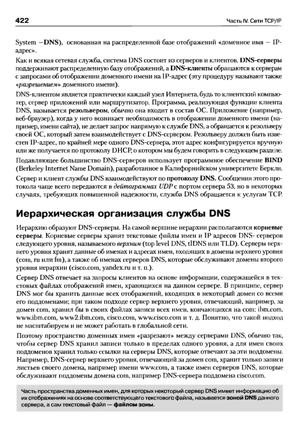 Иерархическая организация службы DNS