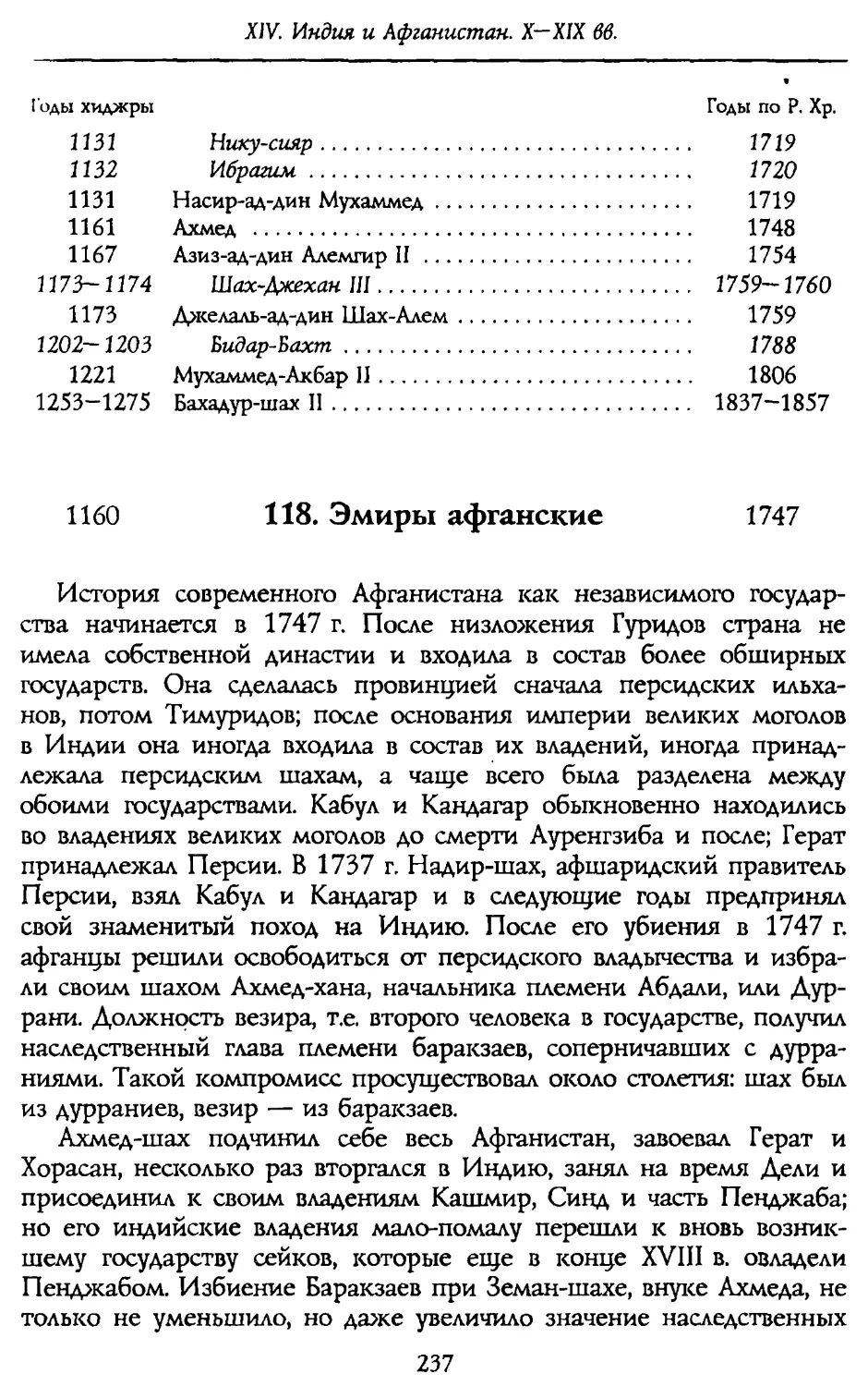 118. Эмиры афганские