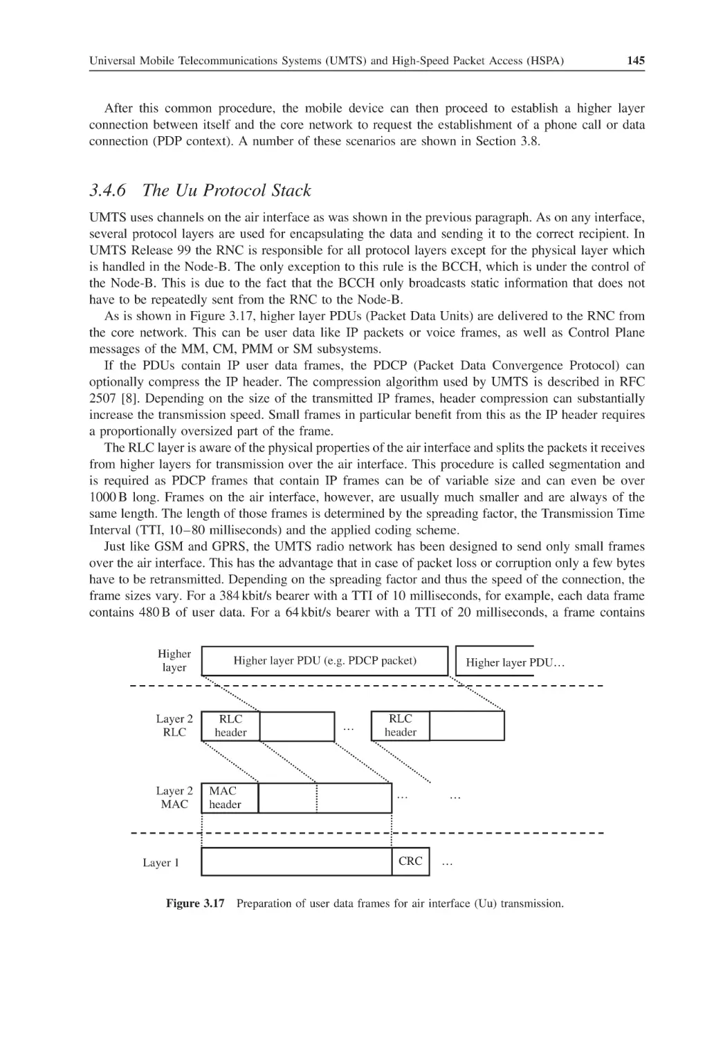 3.4.6 The Uu Protocol Stack