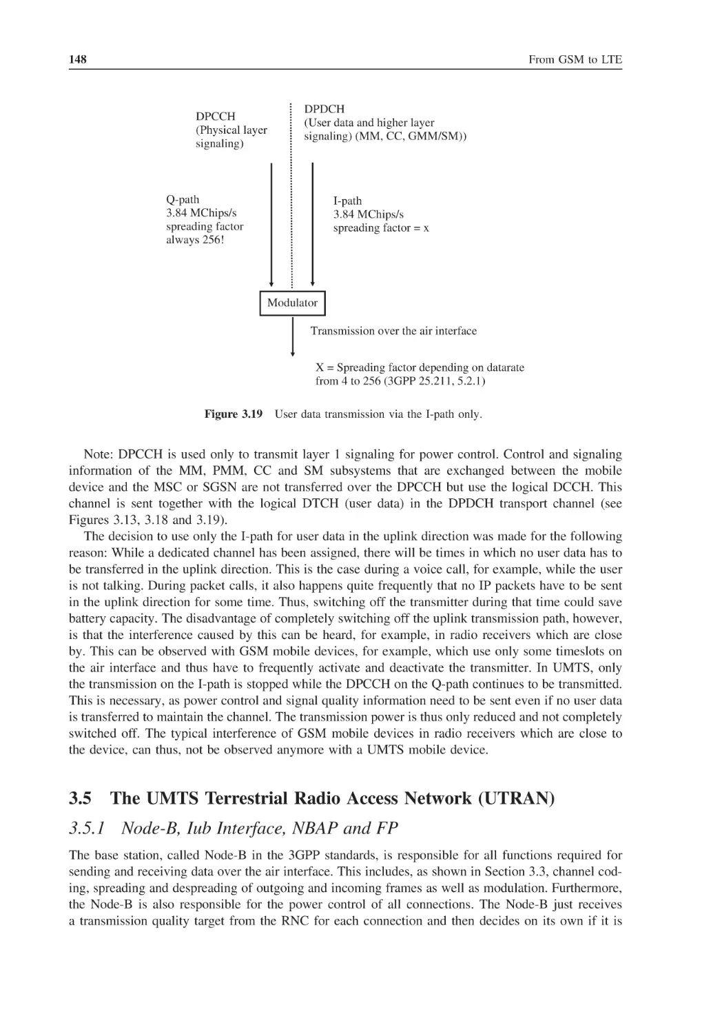 3.5 The UMTS Terrestrial Radio Access Network (UTRAN)
3.5.1 Node-B, Iub Interface, NBAP and FP