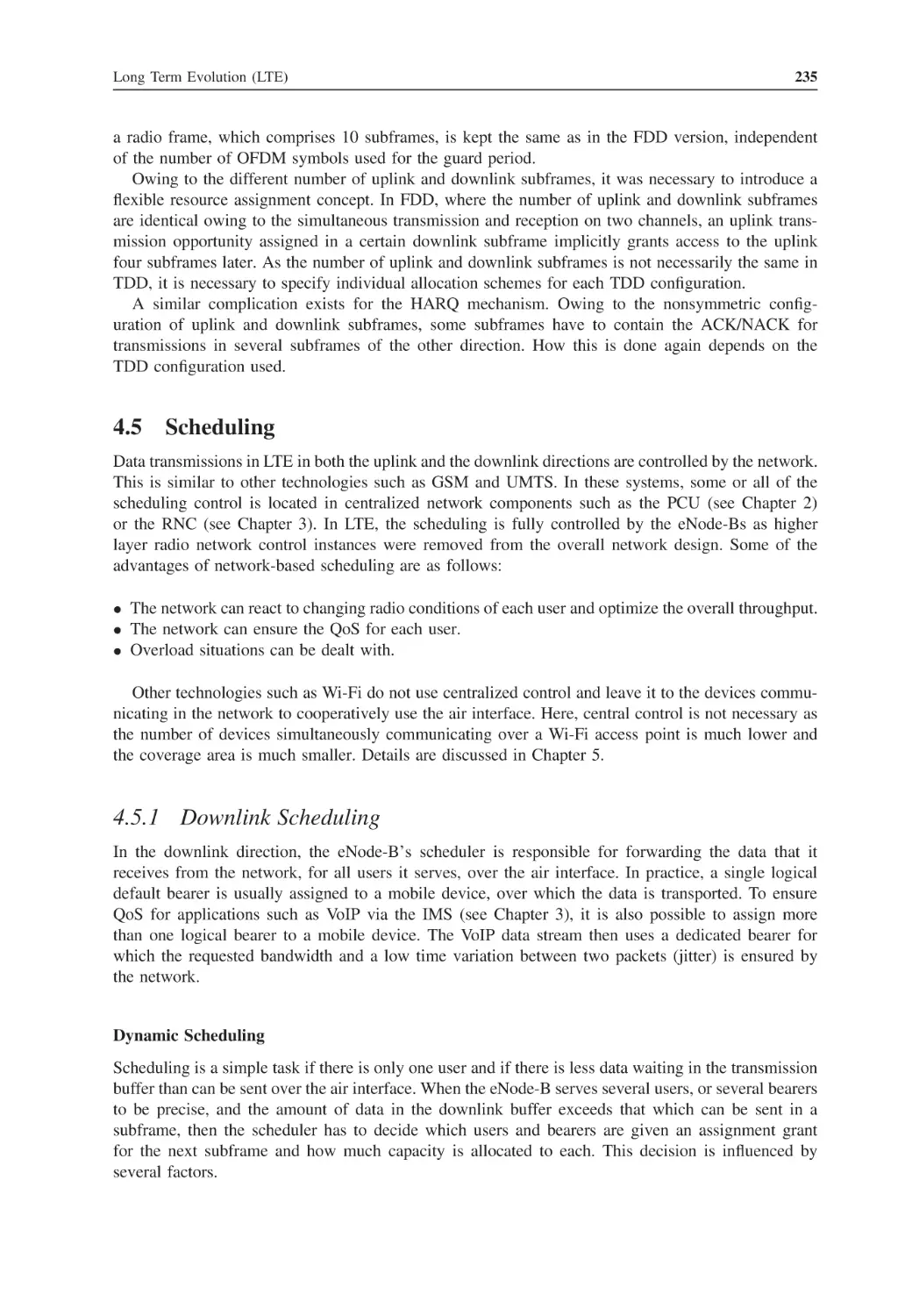 4.5 Scheduling
4.5.1 Downlink Scheduling