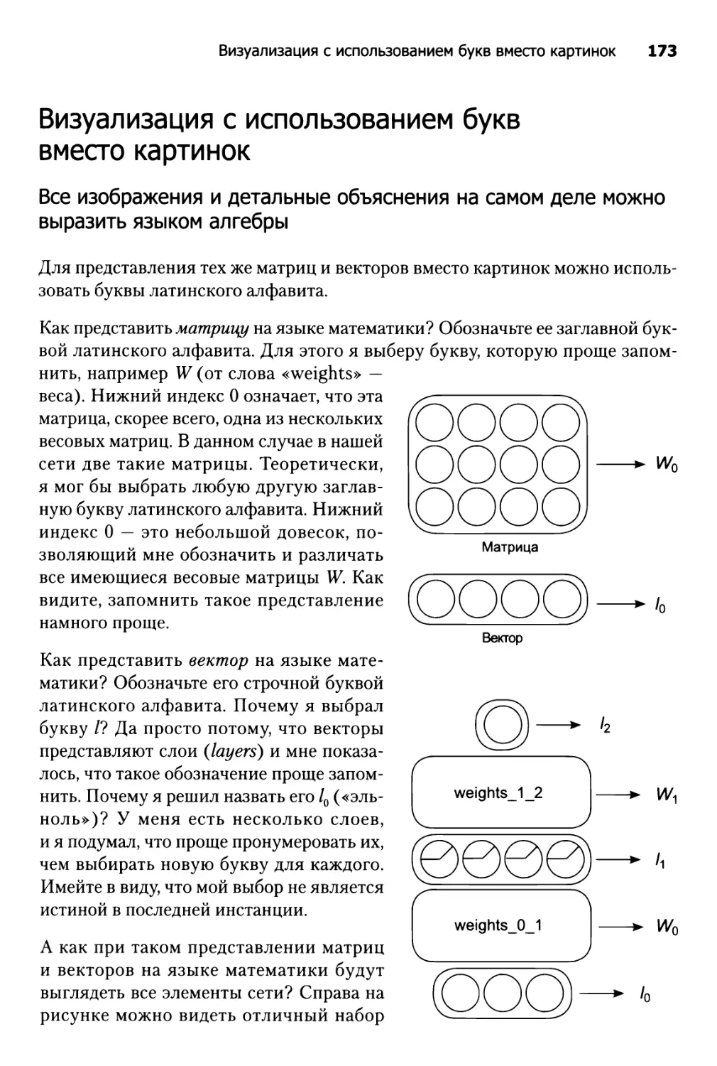 Визуализация с использованием букв вместо картинок