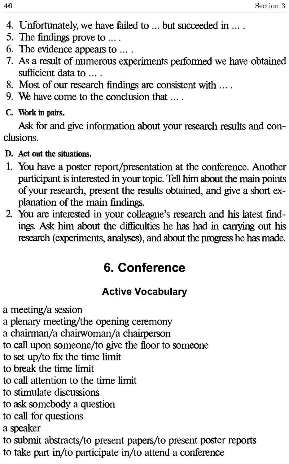 6. Conference